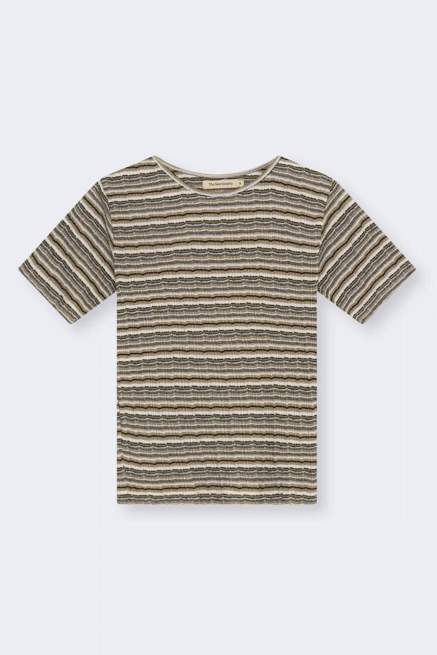 NEW THE NEW SOCIETY women's silene tee in multicolor